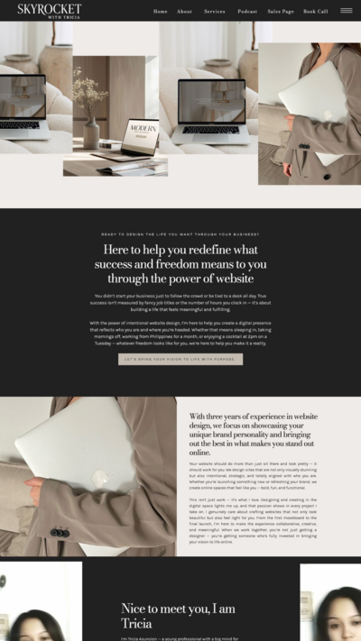 Showit Template for Creative Entrepreneurs and Coaches