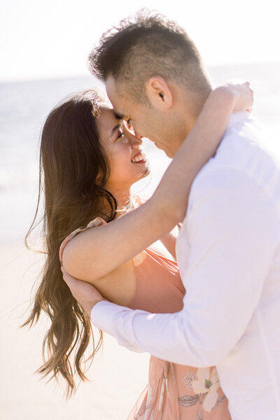 Light and airy fine art engagement session photography 