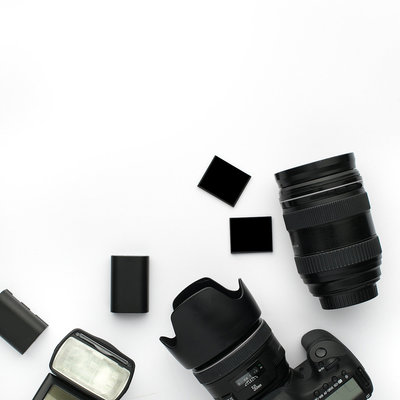 Stock photo of camera gear
