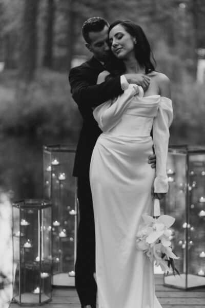 Smiling bride at San Francisco City Hall