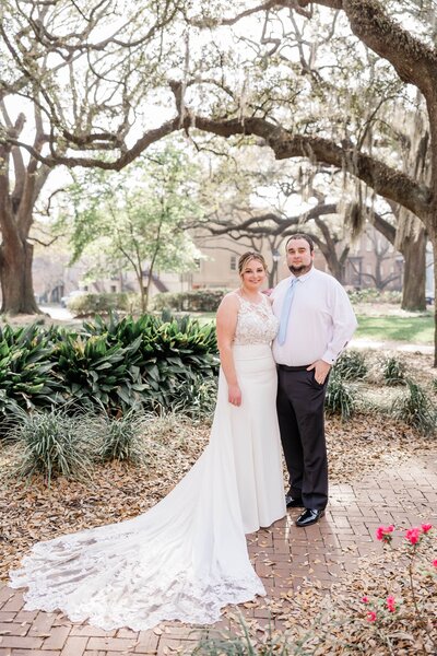 Lauren + Colby's  elopement at Wormsloe, Savannah