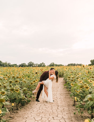 Sunflowers of Sanborn Engagement Session