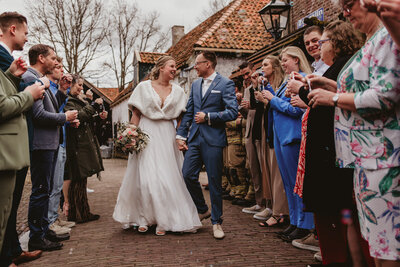 Trouwfotoshoot bij molen Ceres in Bovenkarspel