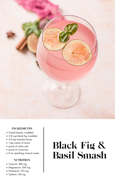 An image of a free download featuring a pink cocktail recipe.