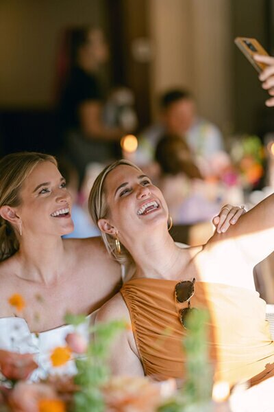 Bride celebrating with the best Colorado wedding planner Karli and Co
