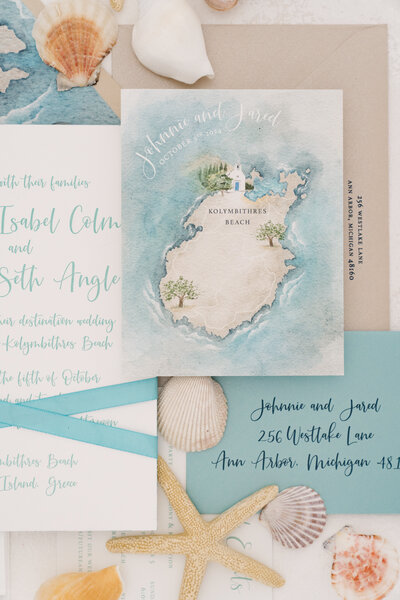 Wedding timeline card