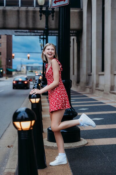 Ionia Senior with car