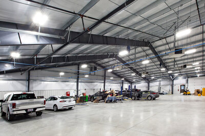 Agricultural buildings, built by Cooper Construction