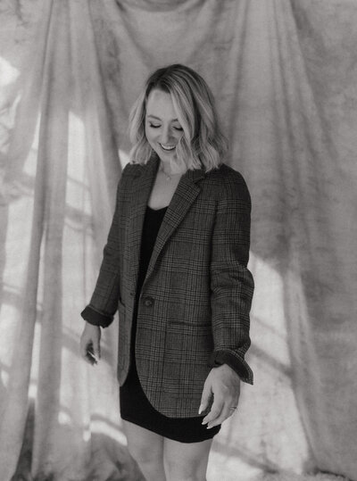 sarah brookhart photography headshot in a studio