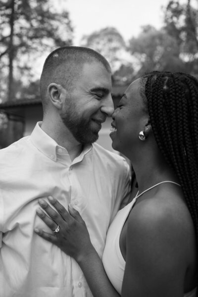 Engaged couple at Cator Woolford Gardens