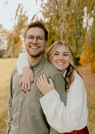 Courtney and Gus engagement session in Niagara during Fall, couples session