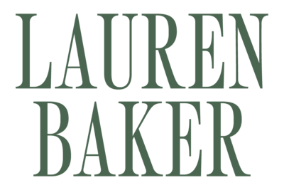 Lauren Baker Photography submark logo green