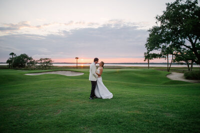Lowndes Grove Plantation Wedding Bride and Groom Charleston SC