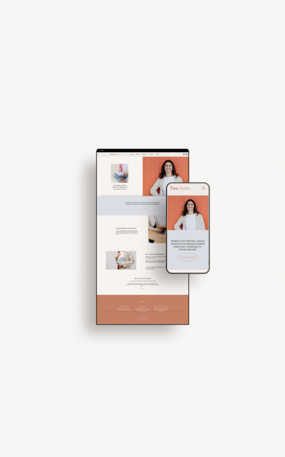 Two Sides Copywriting website design
