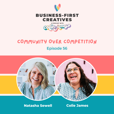 Natasha Sewell guest on Business-First Creatives podcast