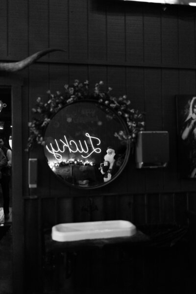 Groom holding bouquet