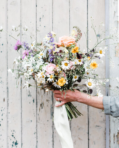 A summer bouquet of flowers