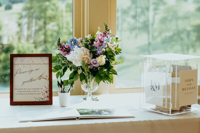 Musket-Ridge-MD-wedding-florist-Sweet-Blossoms-guestbook-table2