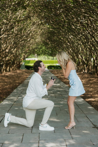 Dallas Arboretum Botanical Garden Proposal Engagement Session