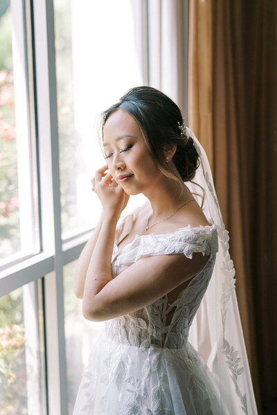 Bride at Celebrations Wedding Venue