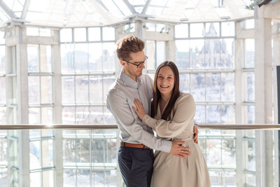 Melissa's infectious laughter fills the air as Yannick gazes at her lovingly, encapsulating the pure joy of their relationship in a delightful portrait.