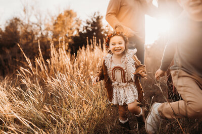 golden hour family photos in knoxville