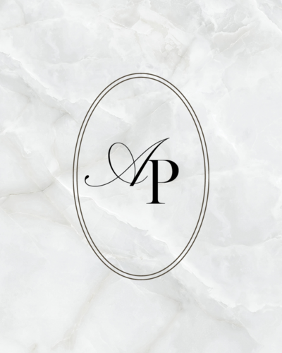 Minimal and feminine monogram logo design