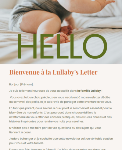 Lullaby's letter
