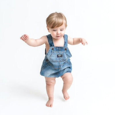 baton rouge baby photographer taking first steps