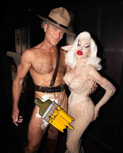 Brent Ray Fraser Performs with Amanda Lepore McKittrick Hotel NYC 2023 - 01