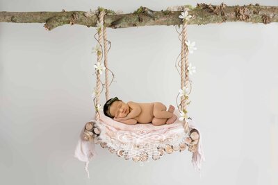 Timeless for Eternity - Newborn - Pink Floral wm