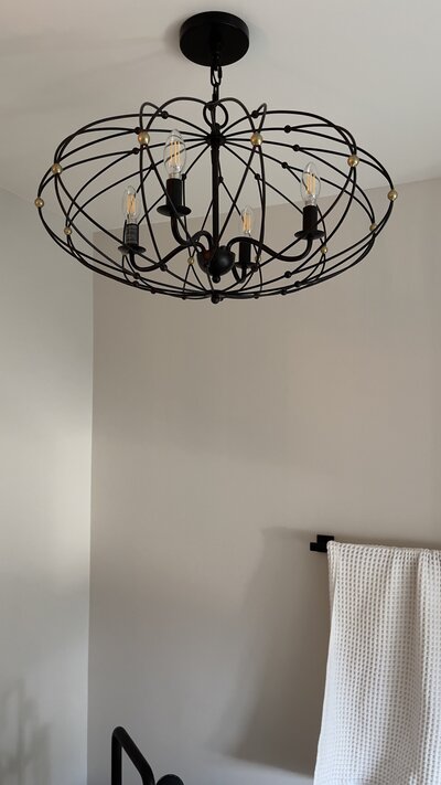 Featuring custom bookshelves, ceiling wallpaper, and furniture selection designed by Just Design Resources