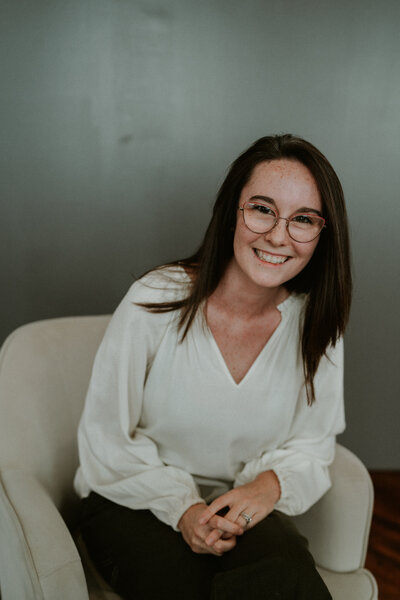 woman smiling