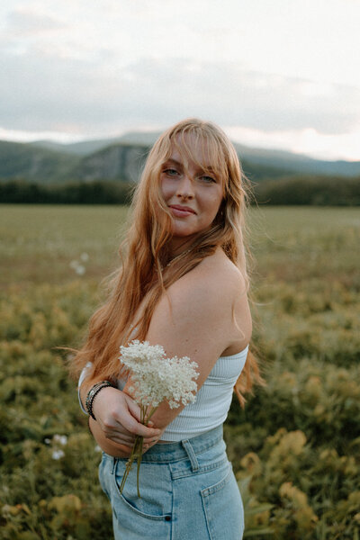 a senior session in north conway new hampshire