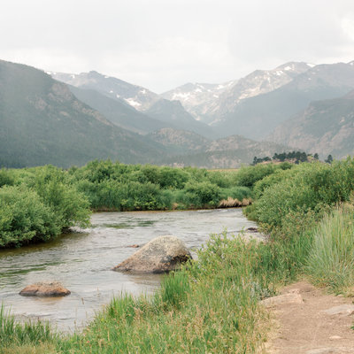 RMNP film photography of moutains and rivers landscape