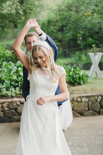 Sonoma Bride and Groom dancing at wedding reception