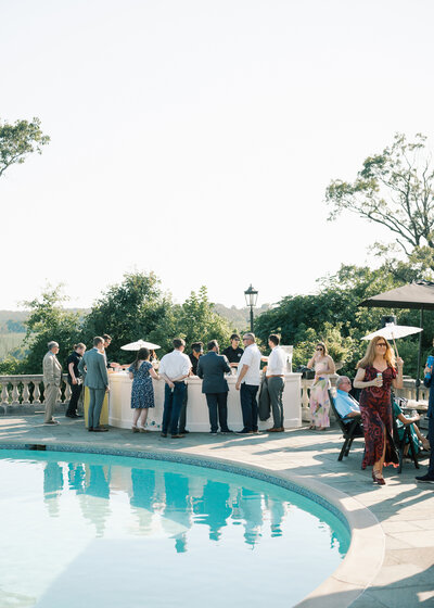 Virginia wedding photographer has Wedding album laid out with album swatches on table.