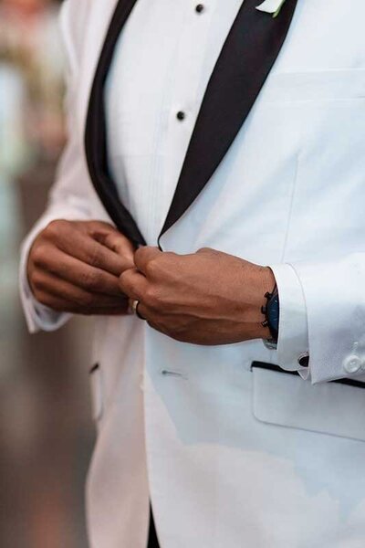 Black Groom getting ready wedding photography jacksonville FL

