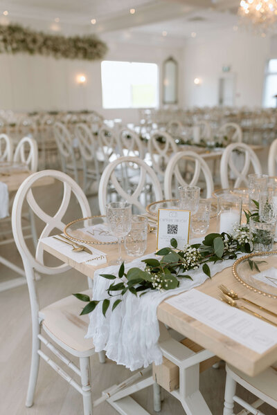 Tablescape wedding details at Elle by Stella in St. Jacob's, Ontario. 