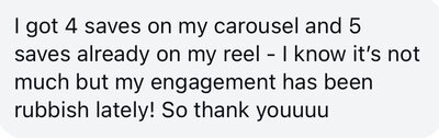 screenshot testimonial for Served Hot