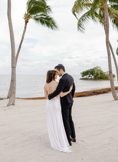 Bride and groom at Casitas at Cheeca, captured by Claudia Amalia, a wedding and lifestyle photographer based in Miami and Florida Keys, South Florida. Destination weddings available. Portfolio highlight.