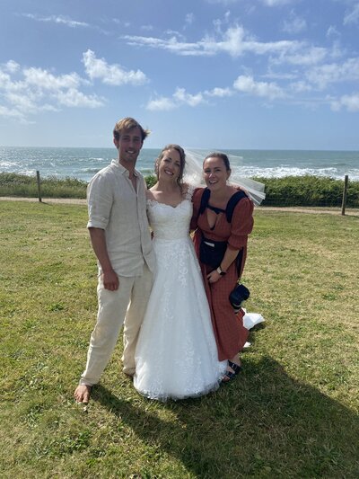 Amy & Nick posing with couple