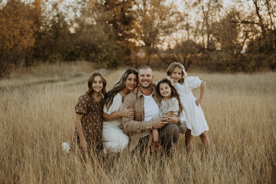 photo of amber lynns family, she is a wedding photographer serving all of montana