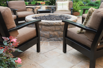 Luxury Fire Pit for backyard entertaining 