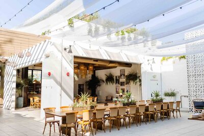 Hart and Main's courtyard offers the perfect venue space for any event from weddings and receptions to company events