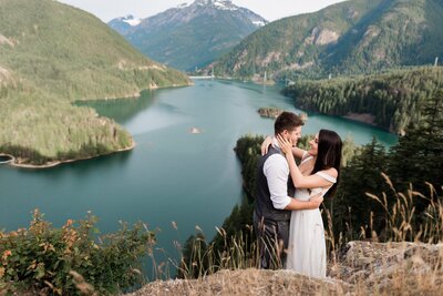 Summer Mt. Rainier Elopement Portraits by Megan Montalvo Photography