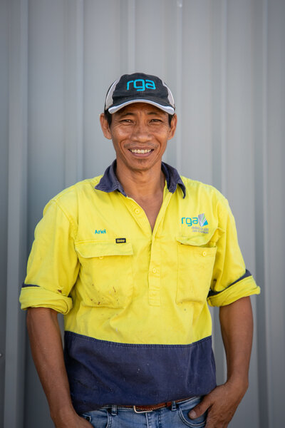 Ariel, a dependable team member at Roma Glass & Aluminium, dedicated to community and respect in every residential and commercial project.