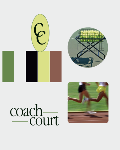 tennis instructor brand identity