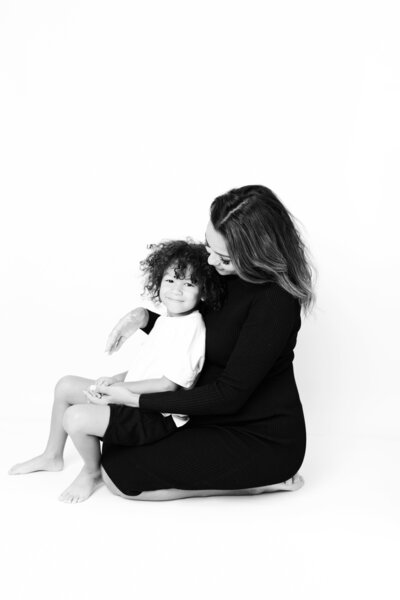 Celebrating Motherhood - black and white photography