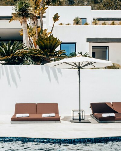 Architectural details in a global residence 
